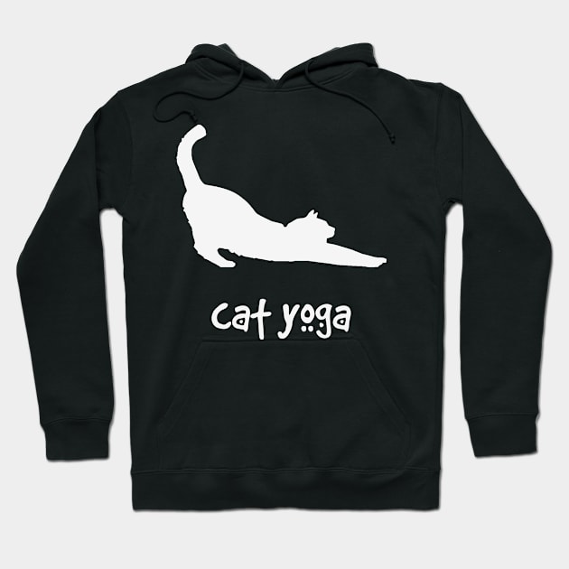 Cat Yoga Hoodie by morganlilith